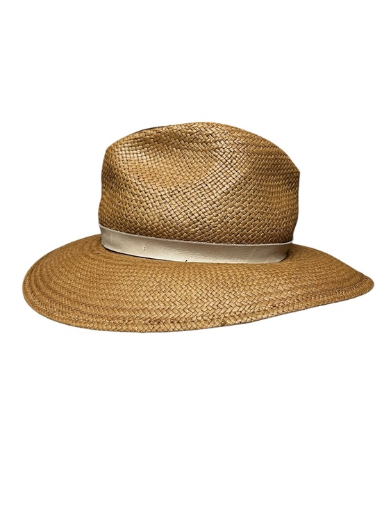 ?NEW Cond. Janessa Leoné Zoe Packable Straw Fedora Brown Leather Band Size S main image 10